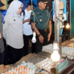 Plt. Kadis Ketahanan Pangan Prov. Kalteng Agus Candra saat memantau langsung harga dan daya beli Masyarakat.
