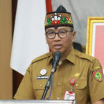 Plt. Sekretaris Daerah Provinsi Kalimantan Tengah, Leonard S. Ampung, menyampaikan sambutan. (foto : Ist)