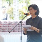 Pj Sekda Kalteng Linae Victoria Aden saat membacakan sambutan tertulis Gubernur.