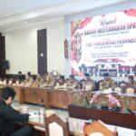 Suasana rapat Badan Musyawarah DPRD Provinsi Kalteng dan Tim Pemprov Kalteng. (foto : MMC Kalteng)