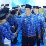 Bupati Barito Utara H. Shalahuddin menghadiri pembukaan Musabaqah Tilawatil Qur’an (MTQ) ke-VIII KORPRI tingkat Provinsi Kalimantan Tengah tahun 2026 di Arena Utama Alun-Alun Jorih Jerah, Puruk Cahu, Kabupaten Murung Raya. (foto : Diskominfosandi Barut)