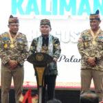 Gubernur Kalteng Agustiar Sabran didampingi jajaran Forkopimda saat menyampaikan sambutannya. (Foto : Ist)