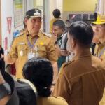Bupati Barito Utara H. Shalahuddin saat melakukan peninjauan ke RSUD Muara Teweh, Selasa (23/6/2026). (Foto : Ist)