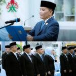 Gubernur Kalimantan Tengah Agustiar Sabran melantik dan mengambil sumpah/janji jabatan 8 Pejabat Pimpinan Tinggi Pratama di lingkungan Pemerintah Provinsi Kalimantan Tengah. (Foto : Ist)