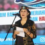 Sekretaris Daerah Provinsi Kalimantan Tengah Linae Victoria Aden saat menyampaikan sambutannya. (foto : Ist)