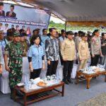 Acara pembukaan Gerakan Pangan Murah (GPM) dan Cek Kesehatan Gratis (CKG) dalam rangka Hari Jadi ke-24 Kabupaten Pulang Pisau. (foto : Ist)