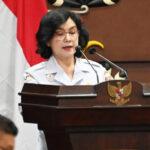 Sekda Provinsi Kalimantan Tengah, Linae Victoria Aden, saat menyampaikan sambutannya. (foto : Ist)